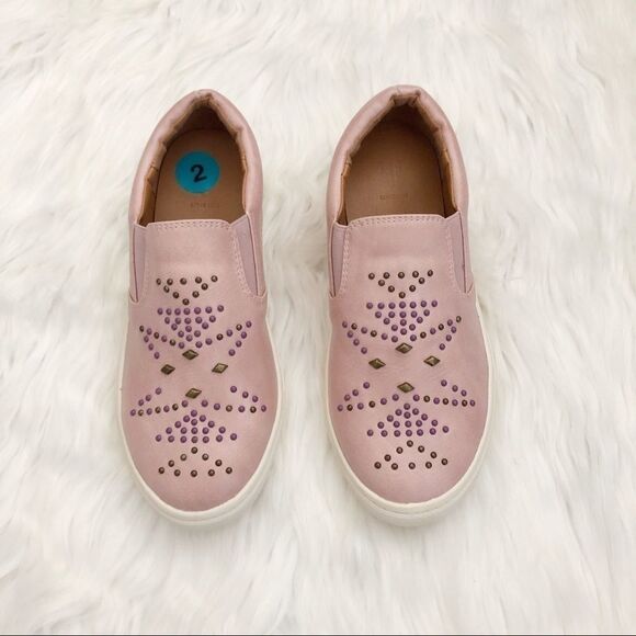 Frye Lena studded Girls’ pink slip on sneakers - Picture 2 of 9